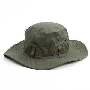 Nouvel été 100% coton unisexe Safari seau pêcheur chapeau avec sangle réglable - Product Image 1