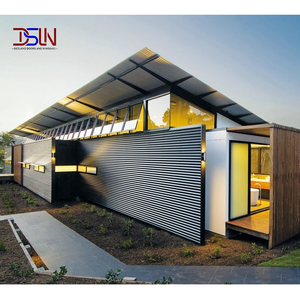 Maison conteneur portable, structure en acier, maison modulaire, cabine préfabriquée, villa légère, design pour <span class=keywords><strong>camping</strong></span>, station balnéaire - Product Image 1