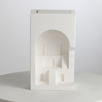 Lampe encastrée en plâtre moderne carrée, applique murale LED encastrée pour coin décoratif dans le salon, chambre à coucher, éclairage encastré au plafond