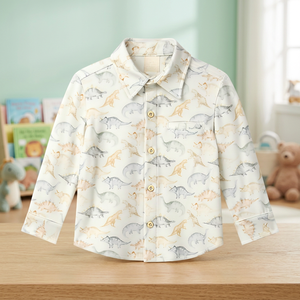 เสื้อเชิ้ตแขนยาวพิมพ์ลายเด็กใหม่สำหรับฤดูใบไม้ผลิและฤดูใบไม้ร่วงเสื้อเชิ้ตสไตล์การ์ตูนสำหรับเด็กผู้ชายสไตล์แฟชั่นสำหรับเด็ก - Product Image 2