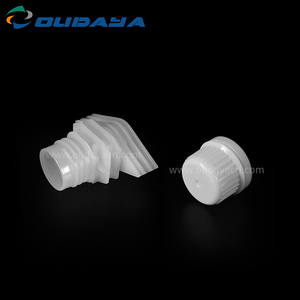 Bouchon anti-déversement en plastique PE/PP de 16 mm avec couvercle inviolable, logo/couleur personnalisés pour bouteilles de désinfection de boissons, marque Oudaya - Product Image 5