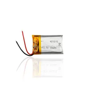 0.111wh bateria de polímero de lítio recarregável 401015 mah bateria lipo 041015 3.7v 30