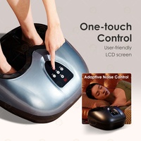 Appareil de massage des pieds Shiatsu portable avec télécommande, équipement de compression d'air, machine de massage des pieds électrique avec fonction de chauffage