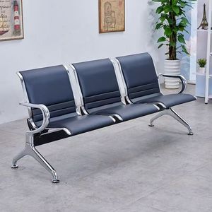 Silla de espera de alta calidad tipo banco, silla de asiento para sala de espera de aeropuerto, asiento público de PU tipo tándem para aeropuerto. - Product Image 1