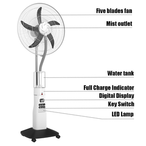 Ventilateur Brumisateur Portable sur Pied à Refroidissement par <span class=keywords><strong>Eau</strong></span>, Produit Phare, Rechargeable avec Télécommande pour Utilisation Solaire Extérieure - Product Image 1