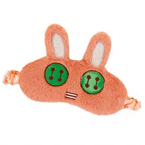 عييماسك نوم ظريف على شكل حيوان كرتوني من القطيفة غطاء ظلال عيون بليندر 20x8x4Asst. القطط والأرانب والضفادع - Product Image 1