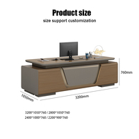 Scrivania da Ufficio Ergonomica Intelligente Personalizzabile, Regolabile in Altezza, di Lusso, Moderna, per Manager, CEO ed Executives, con Cassetto Portaoggetti