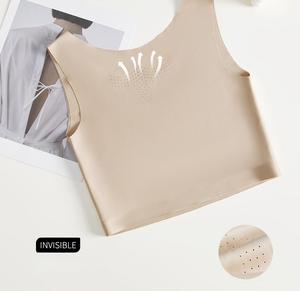 Soutien-gorge mince confortable respirant tricoté de style quotidien sans trace naturel tombant tasse push-up résistant à la transpiration - Product Image 5