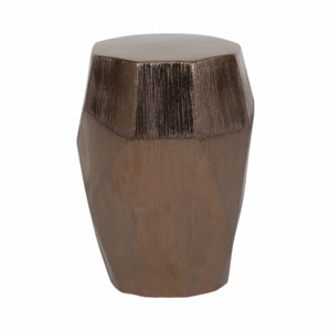 Sgabello da Giardino in Ceramica Moderno, Design Geometrico, Tavolino da Esterno, Supporto per Piante, Elemento Decorativo - Product Image 1