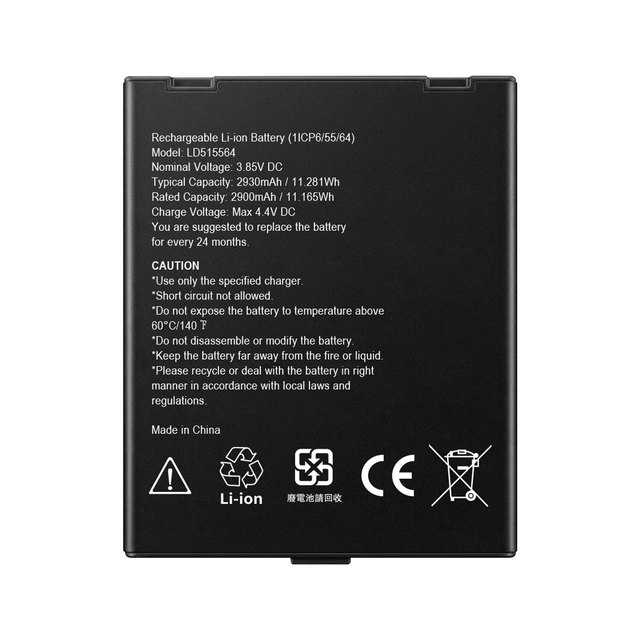 Replacement Payment LD515564 TPE Battery 3.85V 2930mAh for Ingenico EX6000 Pos Terminal