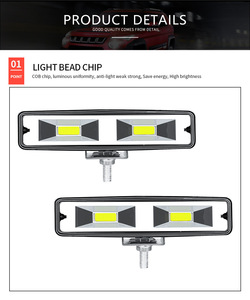Faro <span class=keywords><strong>da</strong></span> Lavoro LED COB 48W 6 Pollici, Luce Spot/Flood per Fuoristrada, Jeep, Camion, ATV, SUV, UTE, <span class=keywords><strong>Barca</strong></span>, Auto, Rimorchio, Trattore - Product Image 3