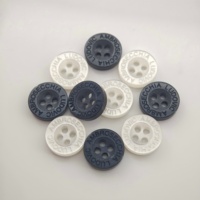 Boutons perlés à 4 trous en résine plastique de haute qualité, personnalisables, certifiés Oeko-Tex, avec logo gravé au laser et gaufré, vente en gros