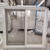 Fenêtres coulissantes simples de style américain en gros avec bride de fixation et moustiquaire pour maison conteneur