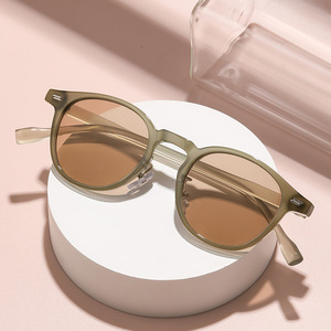 Lainiao 6012 Wholesale Metal <b>Sunglasses</b> China Retro Unisex Custom <b>Round</b> <b>Frame</b> Luxury PC Lenses Polarized UV400 - Product Image 2