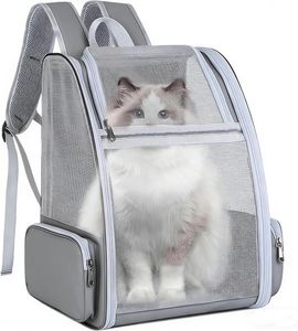 Factory Direct Classic Eco-Friendly <b>Pet</b> <b>Carrier</b> <b>Backpack</b> Breathable Oxford Mesh with Zipper Solid Pattern for Cats and Dogs - Product Image 5