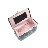 GAESHOW Lipstick Case with Mirror, Vintage Embroidery Pattern Portable  Lipstick Case Holder, Classic Woven Satin Lipstick Holder, Lipstick Box