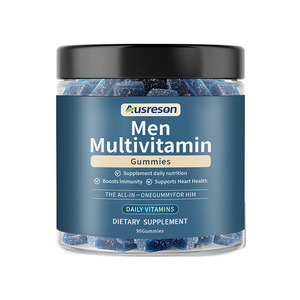 Integratori Multivitaminici OEM Metilati <span class=keywords><strong>A</strong></span>, D, <span class=keywords><strong>C</strong></span>, <span class=keywords><strong>E</strong></span>, Biotina, Acido Folico in Gommose per la Crescita dei Capelli, Vegani, Multivitamine in Gommose per Uomini - Product Image 1