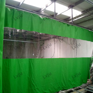 Rèm Cửa Nhựa Vinyl Trong Suốt PVC Cách Âm Rèm Phân Cách Công Nghiệp Ngoài Trời Cho Nhà Kho - Product Image 1