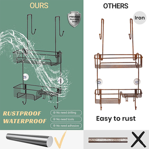 Portaoggetti da bagno lo scaffale porta appesa essere utilizzato luogo palline da bagno articoli da toeletta per sapone <span class=keywords><strong>cucina</strong></span> da bagno applicabile - Product Image 6