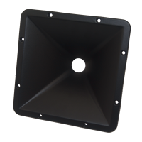 HYJ0152A-BMC vente en gros 1 pouce gorge carré Tweeter klaxon en plastique ligne tableau diffuseur klaxon