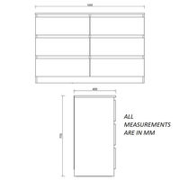 Commode en bois blanc de style nordique moderne avec 3 tiroirs, beaucoup de rangement, meubles de chambre durables, ensembles de chambre, cadre de lit, lit en bois
