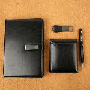 Business Style PU Leather Wallet Gift <b>Set</b> Thermal Transfer Printing for Promotional Use Schools Companies Events Annual Meetings - Product Image 3