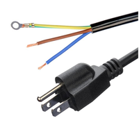 KABEL DAYA QUANWEI 3X2.5/3X1.5/3X0.75 AC 110V 220V 240V USA untuk Komputer dan Peralatan Rumah Tangga, Panjang 25m, Ujung Jantan IEC