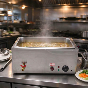Baño María Eléctrico de Acero Inoxidable para Mostrador, Calentador de Alimentos de 30 a 85 Grados, Baño de Agua Caliente Comercial para Catering y Restaurantes - Product Image 2