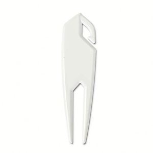 Nuevo Diseño, Más Vendido, Herramienta Portátil Promocional de Reparación de Divots de Golf Personalizada de Aleación de Zinc con Marcador de Línea y Horquilla de Pitch - Product Image 2