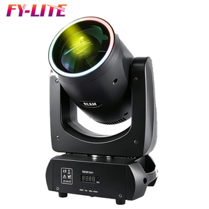 Feiyueyue 200W LED Projecteur à Effet DJ DMX RGB Stroboscope à Tête Mobile IP33 en Alliage d'Aluminium pour Fêtes Mariages Clubs <span class=keywords><strong>Disco</strong></span> Événements Spectacles Nuit - Product Image 5