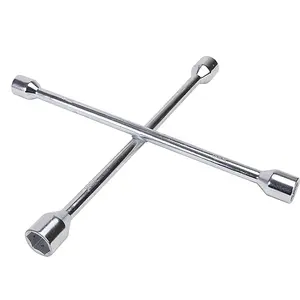 14" Wholesale 4 way Wheel Lug Nut Cross Wrench Universal Save Effort to Change a Car Tire Lug Wrench