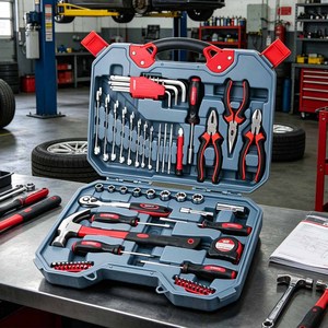 Kit Completo de Asistencia en Carretera para Reparación de Automóviles, Bolsa de Herramientas para Coche, Duradera, de Operación Manual - Product Image 1