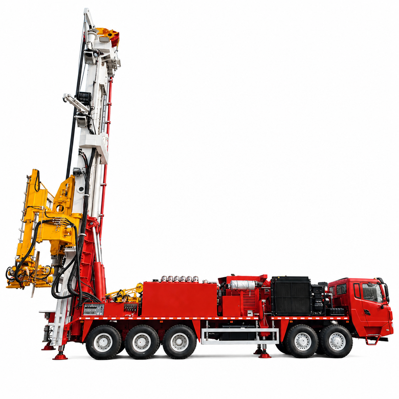 Truck Mounted Full Hydraulic Water Well Drilling Rig Diesel Powered ...