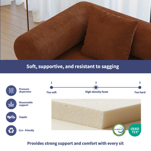 MOQ100 Canapé modulaire en mousse de luxe durable sans os, canapé de salon, emballage sous vide, éponge compressée, OEMODM - Product Image 4