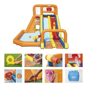 Parc aquatique <span class=keywords><strong>gonflable</strong></span> familial <span class=keywords><strong>Bestway</strong></span> 53305 Tsunami Waves Summit Mega avec toboggan pour enfants - Product Image 4