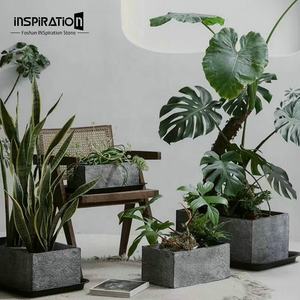 <span class=keywords><strong>Maceta</strong></span> de cemento de alta calidad al por mayor para jardín macetas grandes y medianas <span class=keywords><strong>maceta</strong></span> con efecto texturizado - Product Image 2