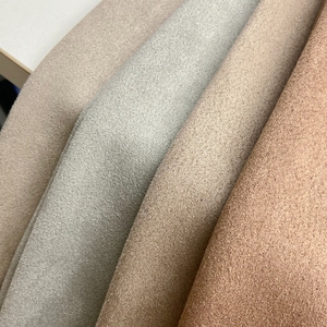 Suede suave 96% poliéster 4% Spandex tejido Color personalizado 300gsm Scuba Suede tela para prendas de vestir chaquetas tapicería sofá - Product Image 2