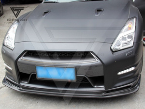 Spoiler Anteriore in Fibra di Carbonio Stile Top Secret per <span class=keywords><strong>Nissan</strong></span> R35 <span class=keywords><strong>GTR</strong></span> - Product Image 5