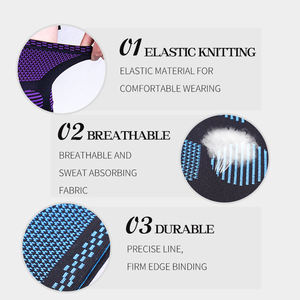 Genouillère de compression en nylon pour la lutte, la musculation, la course à pied, le volley-ball, avec gel de silicone - Product Image 5