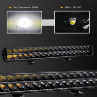 Barre lumineuse LED 14 pouces 20 pouces 120W/180W double rangée spot/flood/beam combo qualité IP68 homologuée Emark ECE R112 pour camion de remorquage