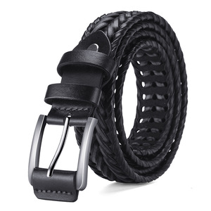 Cinturón Trenzado Ajustable con Hebilla de Pin Personalizado de Alta Calidad, Estilo Casual, Precio de Fábrica, Cinturón Tejido con Logotipo Personalizado para Hombre - Product Image 5