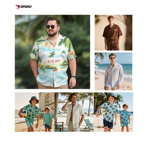 OEM/ODM <strong>Men's</strong> Stylish Casual Hawaiian <strong>Bowling</strong> <strong>Shirts</strong> Comfortable Beach <strong>Shirt</strong> <strong>Men</strong> Camisas Resort Cuban Collar Button Down <strong>Shirts</strong> - Product Image 6