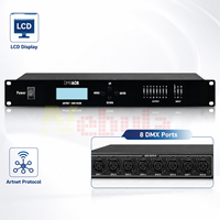 Contrôleur manuel DMX512 Nebula Artnet de haute qualité, 8 ports, en aluminium, pour éclairage de scène et audio LED