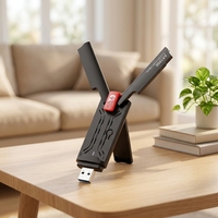 Adaptador WiFi 6 de Doble Banda RTL8832BU Inalámbrico AX1800 USB3.0 Plug and Play para PC y Laptop