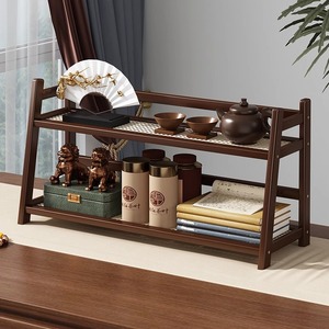 Étagère de rangement de bureau de style échelle, multifonctionnelle, porte-épices et porte-tasses, type sur pied, sans perçage requis - Product Image 2