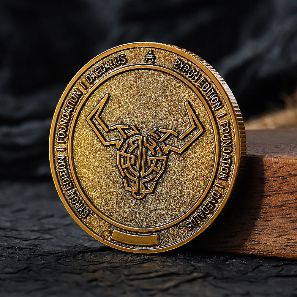 Pièce de monnaie logo en relief