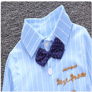 Conjuntos de Ropa Casual para Bebés Niños, Estilo Boutique, Camisas a Rayas de Moda Otoñal + Jeans, 2 Piezas - Product Image 5