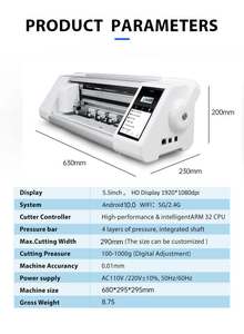 Machine de découpe automatique de films hydrogel pour protecteurs d'écran de téléphone <span class=keywords><strong>portable</strong></span>, <span class=keywords><strong>traceur</strong></span> de films TPU PET avec base de données cloud OEM - Product Image 5