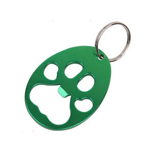 LLavero de etiqueta de perro divertido a granel redondo abrebotellas multiusos Material de aluminio impreso UV - Product Image 4