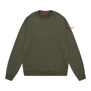 <span class=keywords><strong>Sweat</strong></span>-shirt à manches longues couleur pierre classique avec badge au col pour hommes et femmes, style transfrontalier identique pour les couples insulaires - Product Image 4